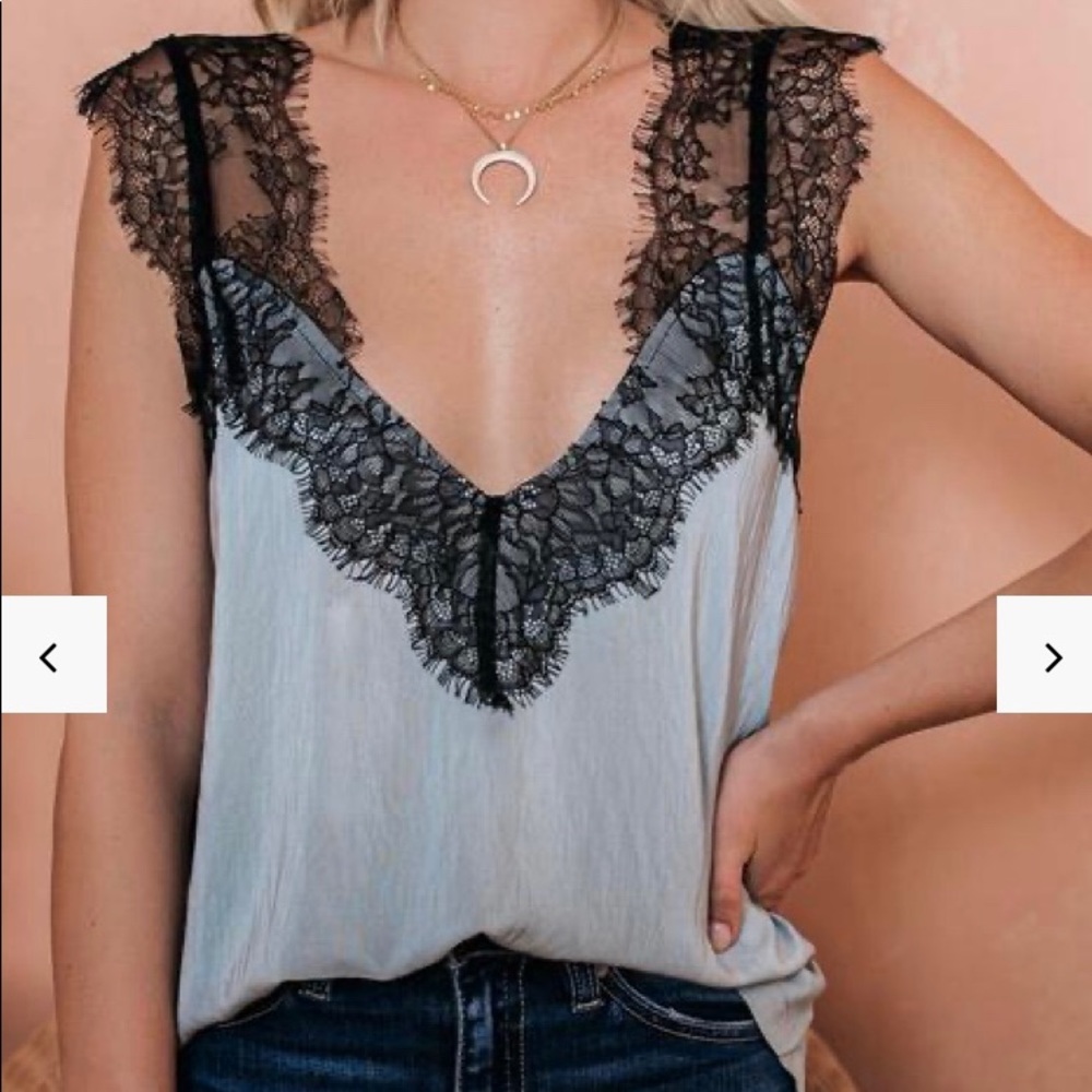 Vici One More Night Lace Cami Tank